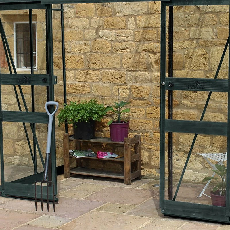 8' X 4' Halls Cotswold Broadway 84 Green Lean-To Greenhouse (2.56m X 1.32m) 3 8' X 4' Halls Cotswold Broadway 84 Green Lean-To Greenhouse (2.56m X 1.32m) - Image 3