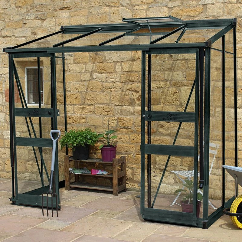 8' X 4' Halls Cotswold Broadway 84 Green Lean-To Greenhouse (2.56m X 1.32m) 1 8' X 4' Halls Cotswold Broadway 84 Green Lean-To Greenhouse (2.56m X 1.32m)