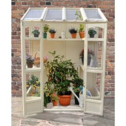 5'x2' Forest Victorian Tall Wall Greenhouse With Auto Vent (1.47x0.72m) -Lifetina Shop victghhd 1 1