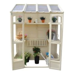 5'x2' Forest Victorian Tall Wall Greenhouse With Auto Vent (1.47x0.72m) -Lifetina Shop victghhd 3 1